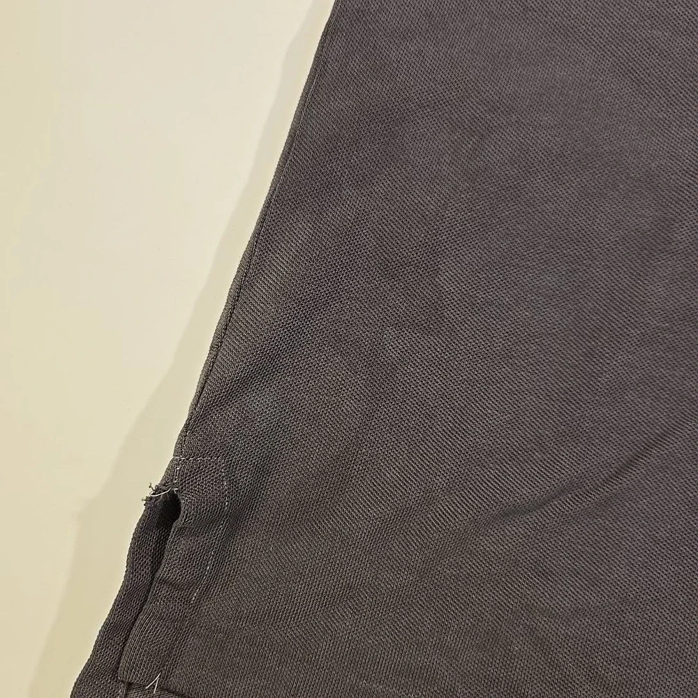 VTG Polo Ralph Lauren‎ Men L Polo Shirt Single Stitch Custom Black Dye Job Gray